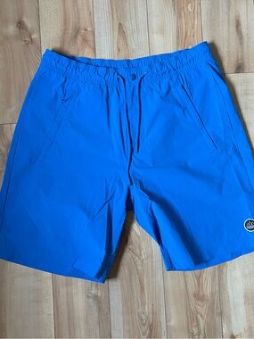 adidas spezial Royal Blue Drawstring Shorts with Logo Tag